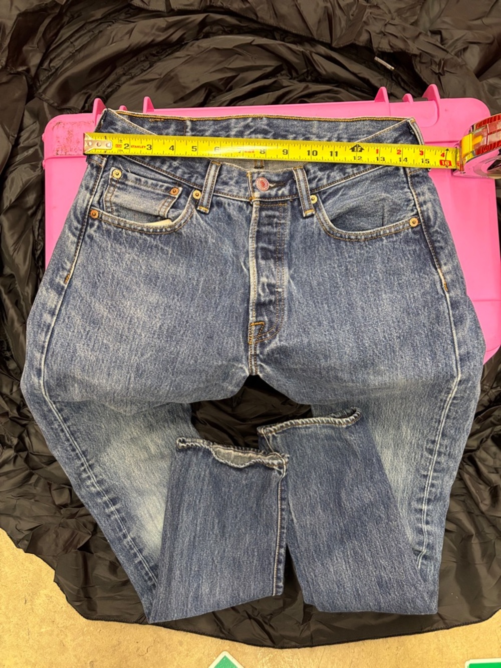 Levi's Women's Distressed Blue Boyfriend Jeans